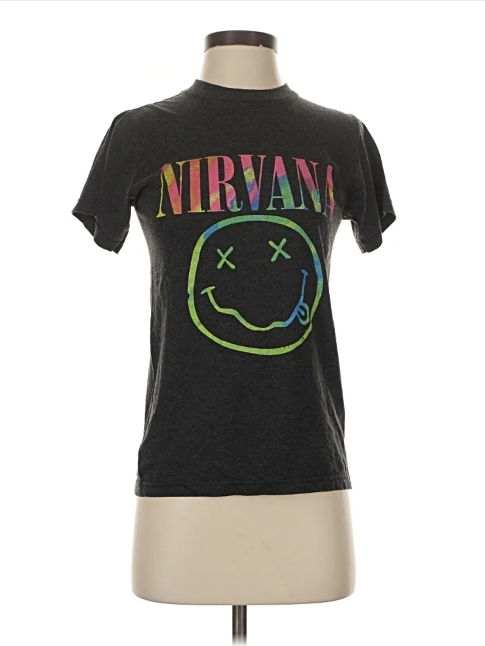 Officially Licensed Nirvana "Sorbet Ray" Smiley Face Tee #0284